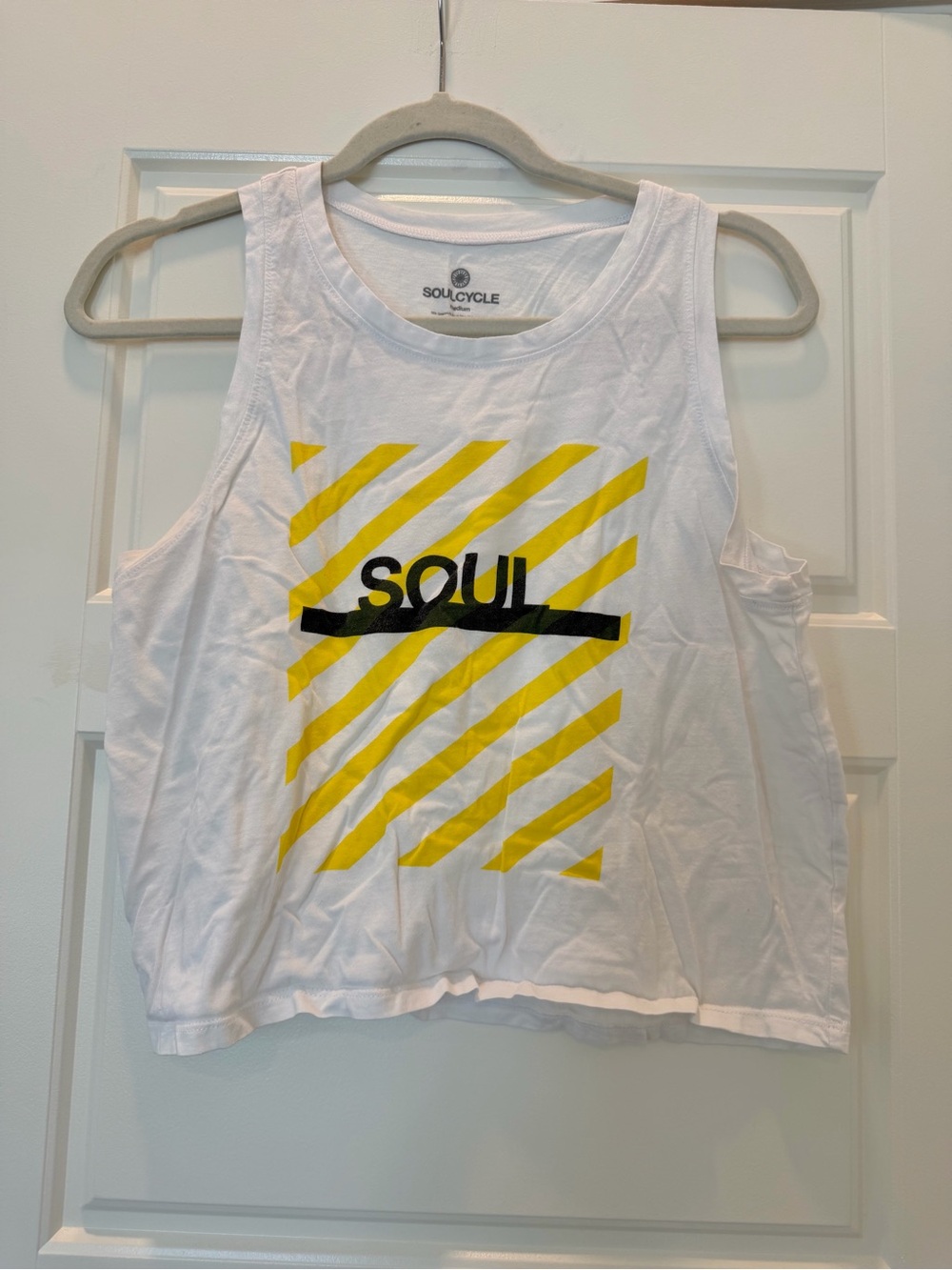 Soulcycle White Tank Size M